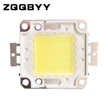 COB LED Çip 10W 9-12V 20W 30W 50W 100W 30V-32V Entegre LED Boncuk Projektör Spot Projektör Sıcak Beyaz / Beyaz