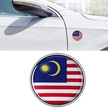 Malezya bayrağı araba çıkartmaları Kişiselleştirilmiş çıkartmalar dekoratif çıkartmalar Mercedes Benz BMW Audi Toyota Honda VW