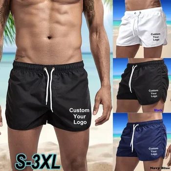 Özel Logo Yeni Yaz Erkekler Çabuk kuruyan Şort Mayo plaj şortu yüzme şortu Beachwear