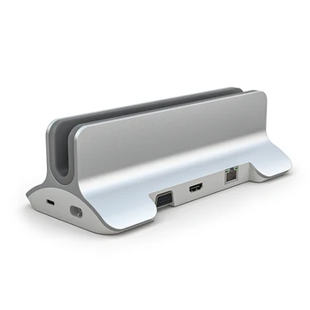 12-İn-1 Hub Yerleştirme İstasyonu laptop standı USB3. 0 Splitter Çok Hub Alüminyum Alaşımlı Tutucu Dock Uyumlu USB-C