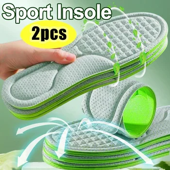 2 ADET Yumuşak Bellek Köpük ayakkabı tabanlığı Erkekler Kadınlar Deodorant Absorbe Ter Masaj Spor Astarı Ayak Ortopedik Ayakkabı Tabanı Koşu