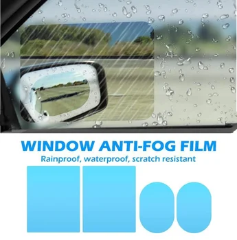 2 Adet Araba dikiz aynası Yağmur Geçirmez Filmler Çıkartmalar Oto Yağmurlu Güvenlik Sürüş Anti Sis Su Geçirmez koruyucu film Aksesuarları