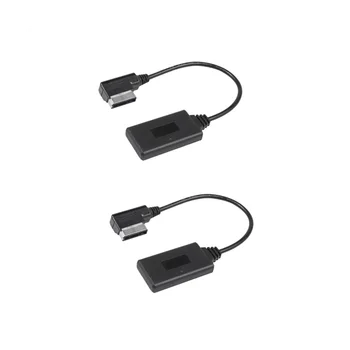 2 Adet Araba kablosuz bluetooth Modülü Müzik Adaptörü Yardımcı Alıcı Aux Ses Kablosu Mercedes W212 S212 C207
