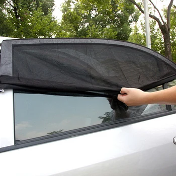 2x Araba Yan Arka Cam Güneşlik Gölge Örgü Kapak Shield Güneşlik UV Koruyucu Bebek Çocuk Perde Araba Güneş Koruyucu Pencere