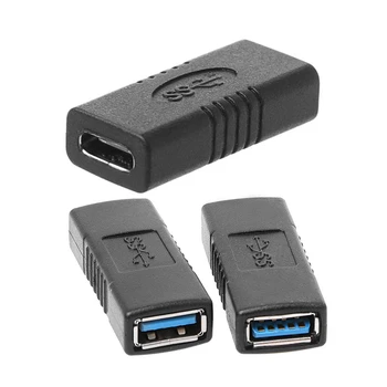 3 Adet Dişi Dişi Konnektör Adaptörü USB 3.1 Tip C ve USB 3.0 Tip A