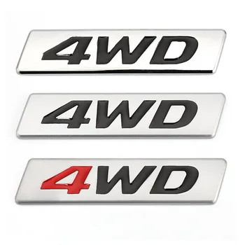 3D Metal Etiket 4WD Amblemi 4X4 Rozeti Çıkartmaları Honda CRV Accord Civic Suzuki Grand Vitara Swift Mitsubishi ASX Outlander Lada