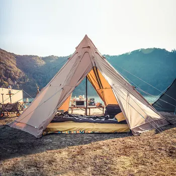 5-8 Kişi Büyük Çadır Büyük Uzay Güneş Barınak aile çadırı Su Geçirmez Açık Kamp Yürüyüş İçin