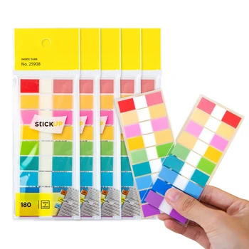 5 Paket 900 adet Etiket Memo Kendinden Yapışkanlı Endeksi Bayrağı Renkli Belge Dosya Yapışkan Not Okul Ofis Yazma İşareti İmi