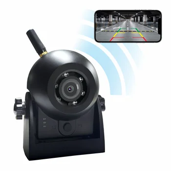 720 P WiFi Bakcup Kamera-Kablosuz Manyetik Geri Kamera ile şarj edilebilir pil, Hitching için Gooseneck At / Beşinci Tekerlekler
