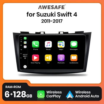 AWESAFE PX9 Artı AI Ses Kablosuz CarPlay Oto Araba Radyo Suzuki Swift 4 2011-2017 İçin Araba Multimedya GPS 2din autoradio