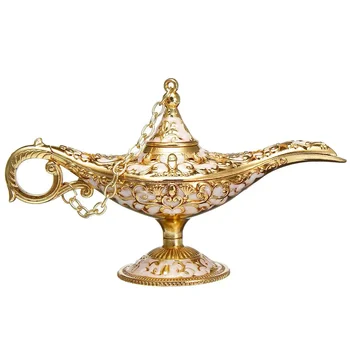 Aladdin Lamba Geleneksel Oymak Peri Masalı Sihirli Aladdin Dileğiyle Lamba demlik Retro Ev Dekorasyon Aksesuarları