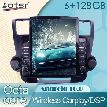 Android 10.0 Araba Multimedya Oynatıcı Stereo Toyota highlander 2008 - 2013 İçin Araba Radyo GPS Navi Kablosuz Carplay Kafa Ünitesi DPS