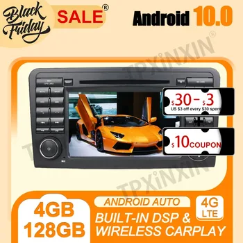 Android 10.0 PX6 DSP Carplay 4G + 128G Mercedes Benz ML Sınıfı İçin W164 2002-2008 Multimedya Oynatıcı Stereo teyp GPS Navi
