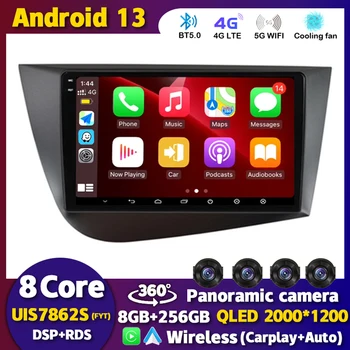 Android 13 WİFİ + 4G Carplay Oto Araba Radyo Koltuk Leon 2 İçin MK2 2005 -2009 2010 2011 2012 GPS Multimedya Oynatıcı Stereo Navigasyon