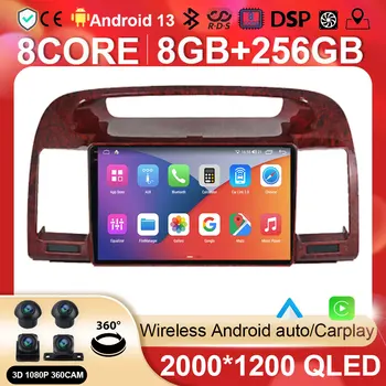 Android Araba Radyo Multimedya Video Oynatıcı Navigasyon Toyota Camry İçin 5 XV 30 2001 - 2006 stereo GPS BT 5.0 Hiçbir 2din 2 din dvd