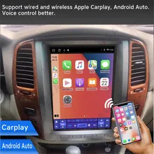 Araba Android 13 Multimedya Video Oynatıcı LEXUS LX470 Toyota Land cruiser 100 2001 VX Bluetooth Stereo GPS CarPlay Kafa Ünitesi