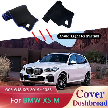 Araba Dashboard Kapak Mat BMW X5 M G05 G18 iX5 M50i M50d Hibrid 2019~2023 2022 Sticker Güneşlik Anti-kirli Halı Pedi Aksesuarı