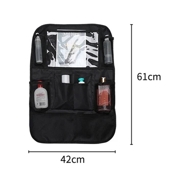 Araba Depolama Organizatör Araba Arka Koltuk saklama çantası Tablet Tutucu Araba Koltuğu Arka Koruyucusu Seyahat için Uygun Çocuklar Seyahat