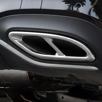 Araba Kuyruk Boğaz Egzoz Borusu Çerçeve dekorasyon çıkartmaları Trim İçin Mercedes Benz A Sınıfı A180 200 2019-21 Dış Oto Aksesuarları