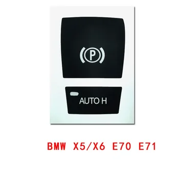 Araba Çıkartmaları El Freni Park Freni P Düğme Anahtarı Çıkartmaları BMW 5 7 İçin X3-X6 F01 F02 F07 F10 F11 F18 F30 520 523 730 2009-2017