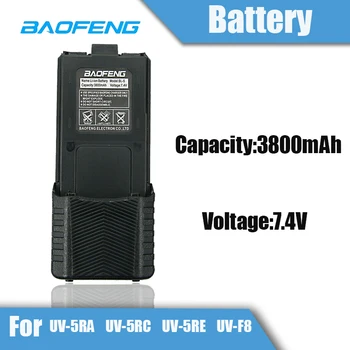 BAOFENG BL-5 3800 mAh 7.4 V büyük kapasiteli lityum pil için uygun UV-5R walkie talkie toplu