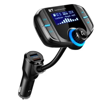BT70 Araba MP3 Çalar Bluetooth ile Büyük Ekran Çift USB Bağlantı Noktaları Kart Yuvası Çakmak Bluetooth araba şarjı ve FM Tr