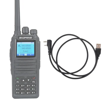 Baofeng DM 1701 USB Programlama Kablosu Açık GD77 Katmanlı I&II DMR BF DM-1801 Walkie Talkie DM-1702 DM-5R RD-5R Sürücü Ücretsiz Radyo