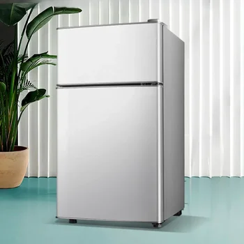 [Birinci Sınıf Enerji Verimliliği] Amoi Mini Buzdolabı Ev Küçük Çift Kapılı Buzdolabı İki Kişi için