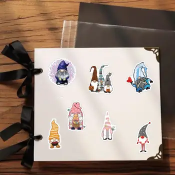 Cüce Etiket Seti Su Geçirmez Gnome Çıkartmalar Karikatür Cüce Dekor Şişeler Kaykaylar Kırtasiye Cadılar Bayramı Şükran Günü için