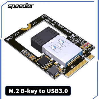 Dizüstü bilgisayar M. 2 B Anahtar kablosuz bluetooth WiFi Ağ Kartı USB 3.0 SSD NGFF 3042 Adaptörü M2 Anahtar B WWAN 4G Yuvası USB3.0