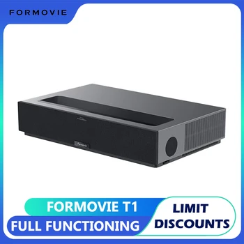 Formovie Tri Lazer Projektör T1 4K Ultra Kısa Mesafeli Ev Sineması UHD 2800ANSI Lunmens Memc akıllı Bluetooth TV Ses HDR Sineması