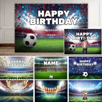 Futbol Sahası Fotoğraf Arka Plan Spor Posteri Futbol Cemaati Doğum Günü Partisi Dekorasyon Hediye İçin Çocuk Gol Şampiyonu Afiş