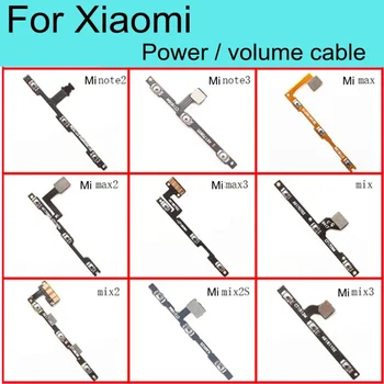 Güç Açık / Kapalı Ses Sessiz Anahtarı Düğmesi Flex Kablo Xiao mi mi mi x 2 3 mi X2 mi x2s mi x3 Max2 Max3 Note2 Note3