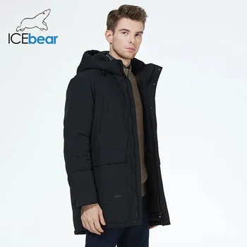 ICEbear 2023 yeni erkek parka ceket rüzgar geçirmez sıcak giyim Kalınlaşmak kirpi ceket kış için MWD3239I