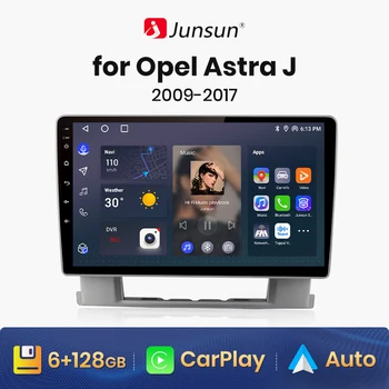 Junsun V1 AI Ses Kablosuz CarPlay Android otomobil radyosu Opel Astra J 2009 - 2017 için 4G Araba Multimedya GPS 2din autoradio