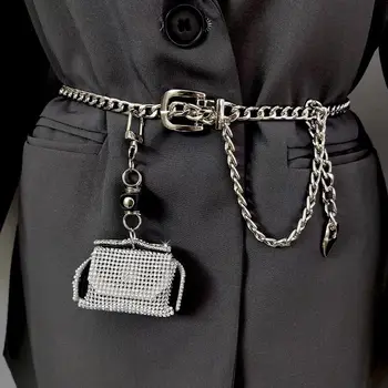 Kadın Çantası 2023 Yeni Moda Çile Elmas Zincirler Katı omuzdan askili çanta Pures Ve Çanta Crossbody Kızlar Çanta Lüks