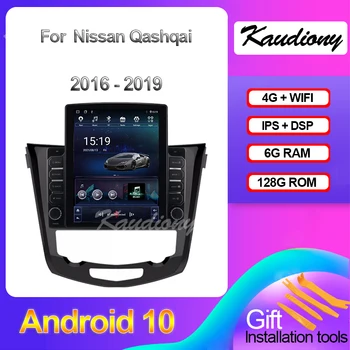 Kaudıony Tesla Tarzı Android 10.0 Araba Radyo Nissan Qashqai X Trail İçin X-Trail otomatik GPS Navigasyon Araba DVD Oynatıcı 4G 2013-2019