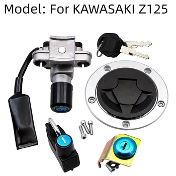 Kawasaki BR125 Z125 Pro 2017-2022 Kontak Anahtarı Yakıt Gaz Kapağı Koltuk Kilit seti Kawasaki Z125 2017-2018-2019-2020-2021-2022