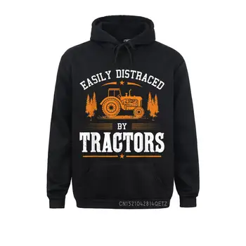 Komik tarım traktörü Sevgilisi Kolayca Dikkat Dağıtıcı Traktörler Tarafından Uzun Kollu Tişörtü Hoodies Erkekler İçin spor Giyim Tasarım