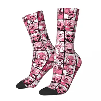 Mina Ashido Kolaj Çorap Erkekler Kadınlar Komik Mutlu Boku Hiçbir Kahraman Akademi Çorap Yenilik İlkbahar Yaz Sonbahar Kış Çorap Hediyeler