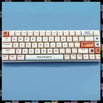 Mojo68 Plastik Xda Keycaps Set Pbt Artisan Özel Keycaps Mekanik Klavye Aksesuarları 128 tuşları Masaüstü Klavye Kapaklar Diy