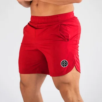 Muscleguys Erkek Kurulu Şort Ince Plaj Bermuda Spor Giyim Kısa Erkekler Spor Şort Hızlı Kuru Joggers Sweatpants fitness şortu