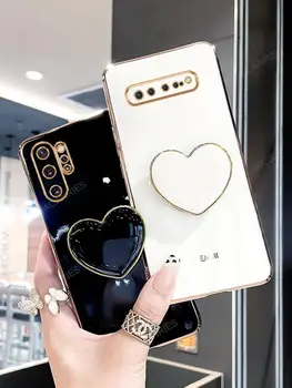 NOTE10 S 10 Artı Lüks Aşk Kalp Tutucu Kılıf Samsung Galaxy S10 Artı Not 10 Kaplama Standı Silikon Kapak Funda S10plus