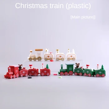 Noel Ahşap Tren Merry Christmas Süsler Noel Süslemeleri için 2021 Noel Noel Hediyeleri Yeni Yıl