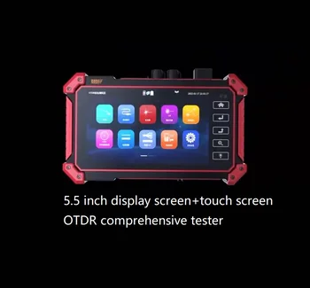 OTDR 5.5 inç dokunmatik ekran 24db 80KM kapsamlı test cihazı MOT-50 fiber optik kesme noktası arıza dedektörü geniş bant kurulum