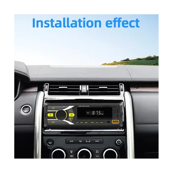 Otomobil radyosu Araba Stereo Bluetooth Tek Din MP3 Çalar APP Kontrolü ile AM FM Radyo AUX Girişi 2USB Radyo Alıcısı