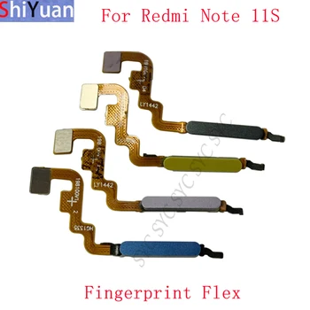 Parmak izi Sensörü Düğmesi Flex Kablo Şerit Xiaomi Redmi İçin Not 11S Güç Anahtarı Dokunmatik Sensör Flex Yedek Parçalar