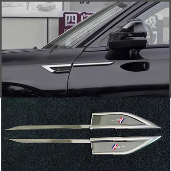 Peugeot GT için Araba Styling Yan Kanat Çamurluk Metal Trim Amblemi Araba Vücut Bel Hattı Sticker Çıkartmaları Aksesuarları 1 Çift