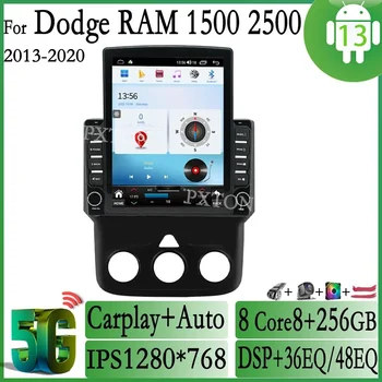 Pxton Android 13 Dodge Ram 1500 2500 3500 5500 İçin 2013-2020 Multimedya Araba Oynatıcı GPS Navigasyon Radyo Stereo Android Otomatik