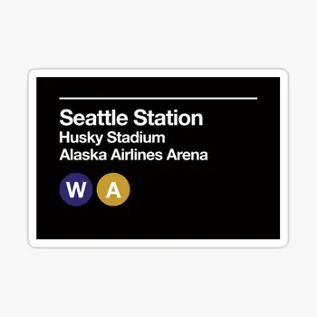 Seattle Univ Washington Spor Ven 5 ADET Araba Çıkartmaları Süslemeleri Duvar Bagaj Araba Tampon Çocuk Dizüstü Oturma Odası Karikatür